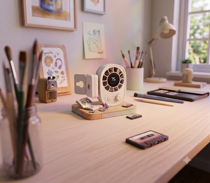 Clip-On Portable Fan – USB Rechargeable with Digital Display